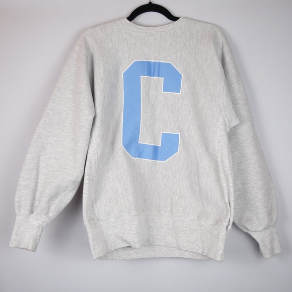 Vtg Columbia University Reverse Weave Champion Double-Sided Sweater, Size Large - Picture 2 of 9